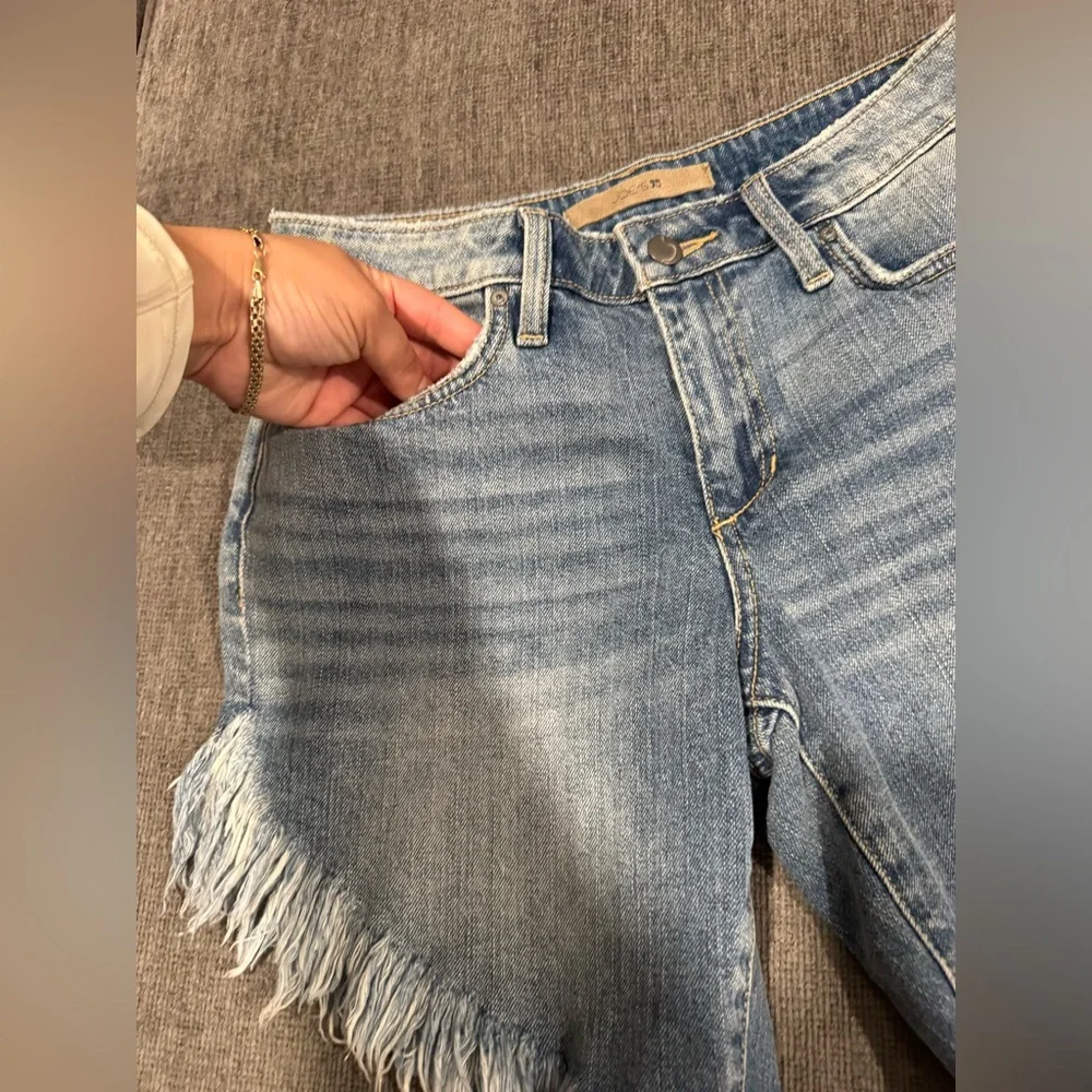 Joe's Jeans Light Blue Frayed Jean Shorts
